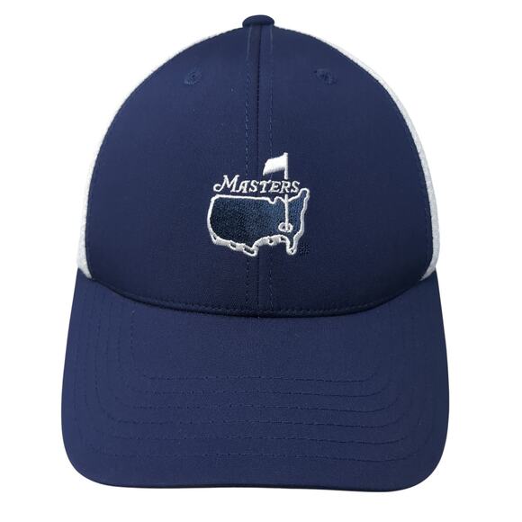 Masters Strapback Baseball Cap Blue OS Adjustable Embroidered American Needle - Picture 1 of 10